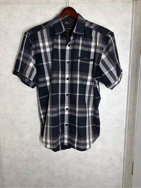 Knockout Jeans•Short•Sleeved•Cuffed•Banded•Shirt•XL•Trimmed Slip Chest Pocket•#1